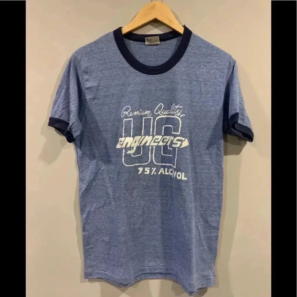Vtg UG Engineers Racing  Single Stitch T-Shirt